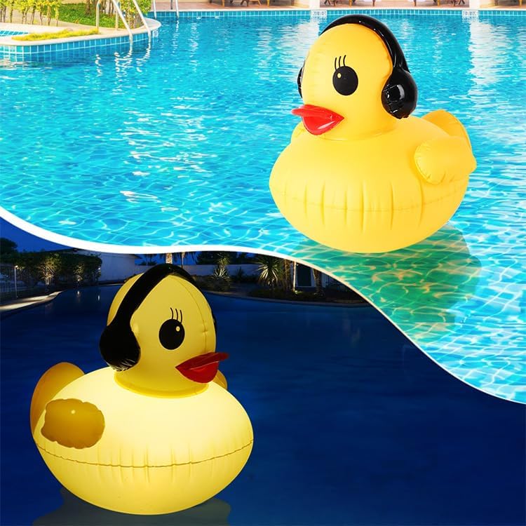 Aufblasbare Solar-LED-Ente für Schwimmbecken und Garten