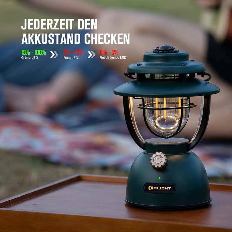 Campinglampe OLANERN Classic 2 Pro - 300 LM, USB wiederaufladbar, dimmbar