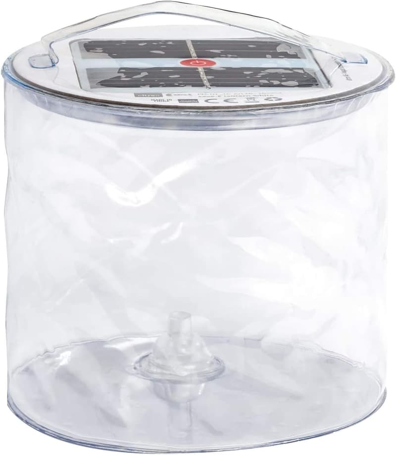 Aufblasbare LED Solarlaterne – wasserdicht (IPX7) für Outdoor und Camping