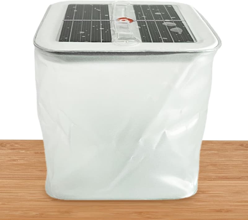 Solarbetriebene aufblasbare Laternen für Outdoor-Camping (2er Set)