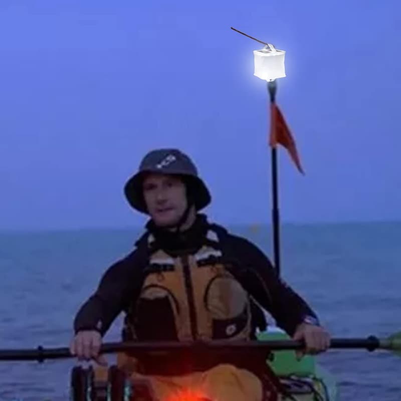 Solarbetriebene aufblasbare Laternen für Outdoor-Camping (2er Set)