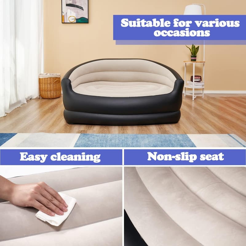 Aufblasbares Luftsofa Loveseat für Camping und Picknick