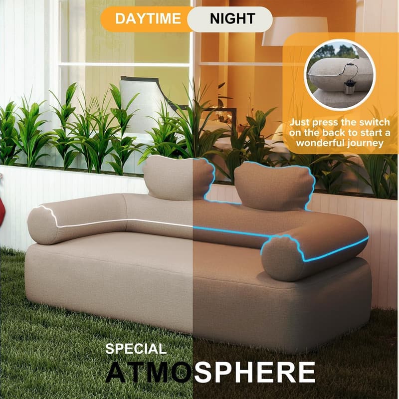 Aufblasbares Sofa mit elektrischer Pumpe für Camping und Reisen