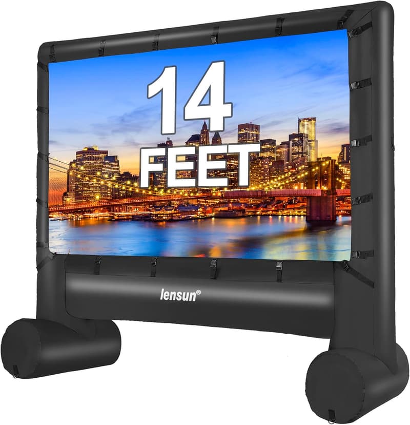 Aufblasbare 4,6 m Outdoor-Filmleinwand mit Zubehör