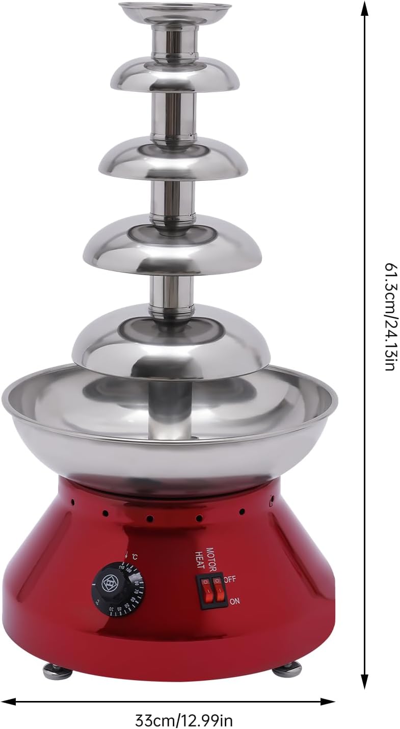 Edelstahl Schokoladenbrunnen 7 lb – Ideal für Hochzeiten und Partys