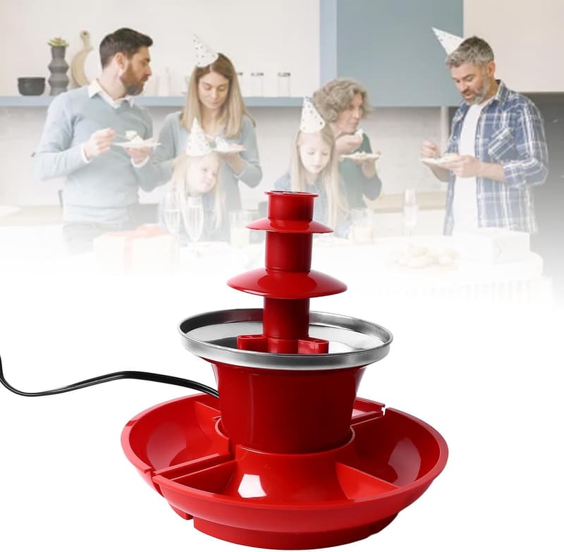 Schokoladenbrunnen-Set für Partys – 17 oz mit Serviertablett