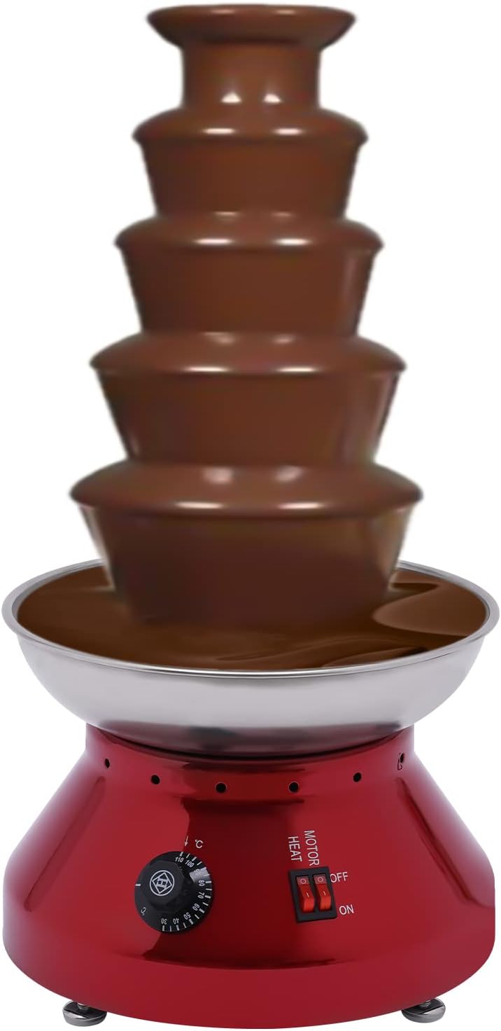 Schokobrunnen aus Edelstahl für Party und Hochzeit, 7lb mit Temperaturregelung