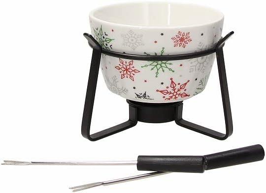 Tognana 4-teiliges Schokoladenfondue-Set mit 2 Gabeln