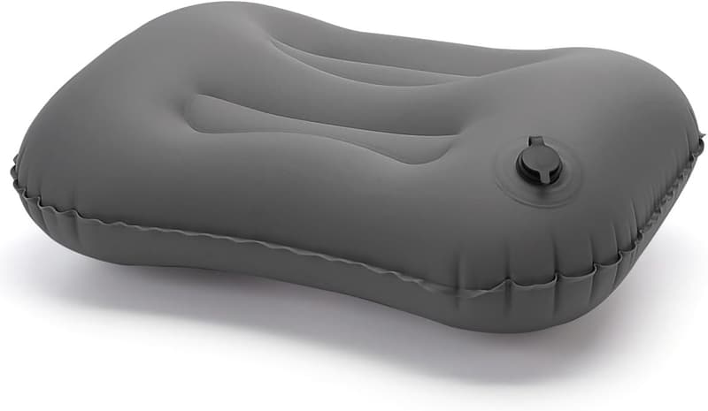Aufblasbares Campingkissen mit ergonomischem Design für Nackenstütze