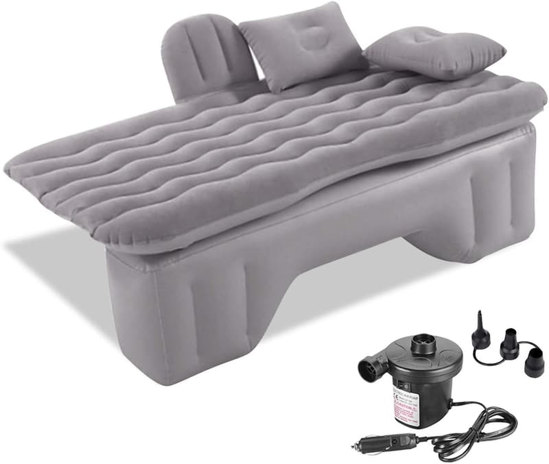 Ergocar Aufblasbare Luftmatratze für Auto und Camping (Grau)