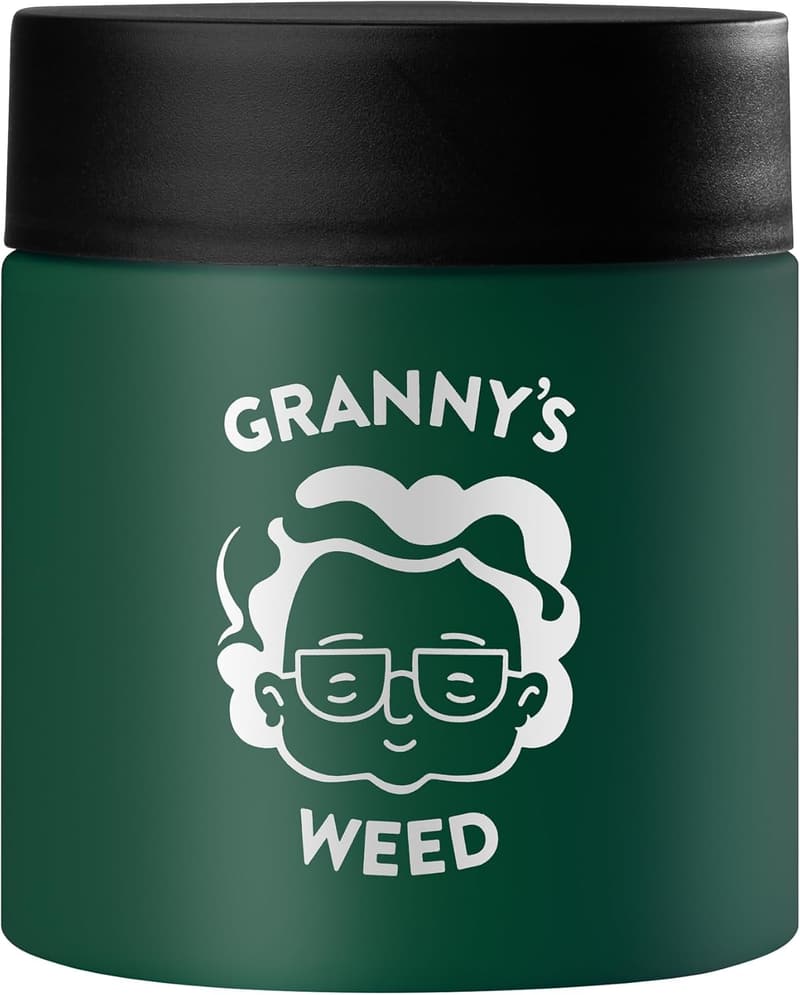 Premium Kräuterglas mit Kindersicherung | 120 ml, geruchsdicht, UV-Schutz