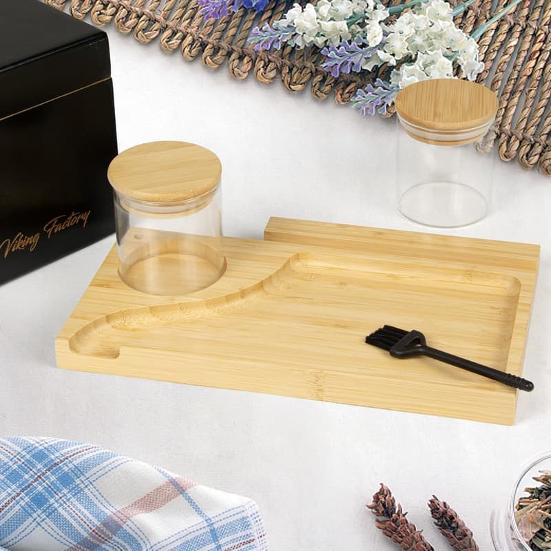 Viking Factory Bambus-Aufbewahrungsbox mit Zahlenschloss – Premium Set