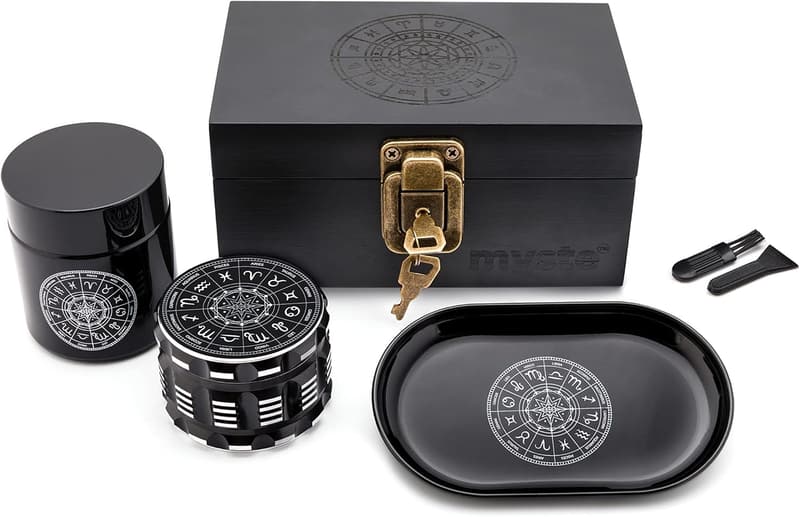 Geruchsdichte Stash Box Combo mit Grinder und Rolling Tray