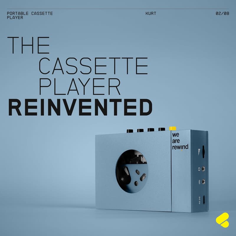 WeAreRewind Kassettenspieler WE-001-B1 - Retro Musikgenuss