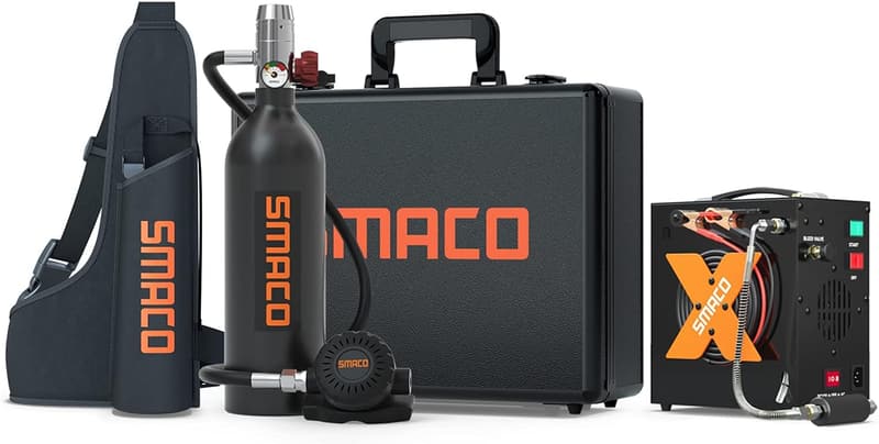 Mini-Tauchflasche 1L für 15–20 Minuten Unterwasser-Atemgerät