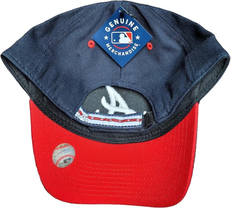 Atlanta Braves Cap - Verstellbare Marineblaue Mütze, Einheitsgröße