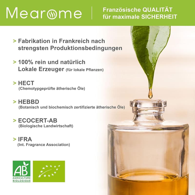 Aromatherapie Geschenkset mit 100% naturreinen ätherischen Ölen