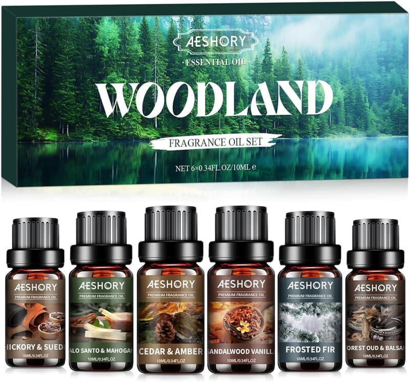 Wald Aromatherapie ätherische Öle Set für Diffuser 6 x 10ml