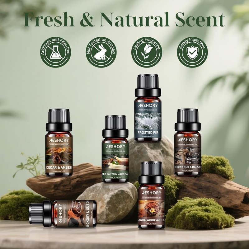 Wald Aromatherapie ätherische Öle Set für Diffuser 6 x 10ml