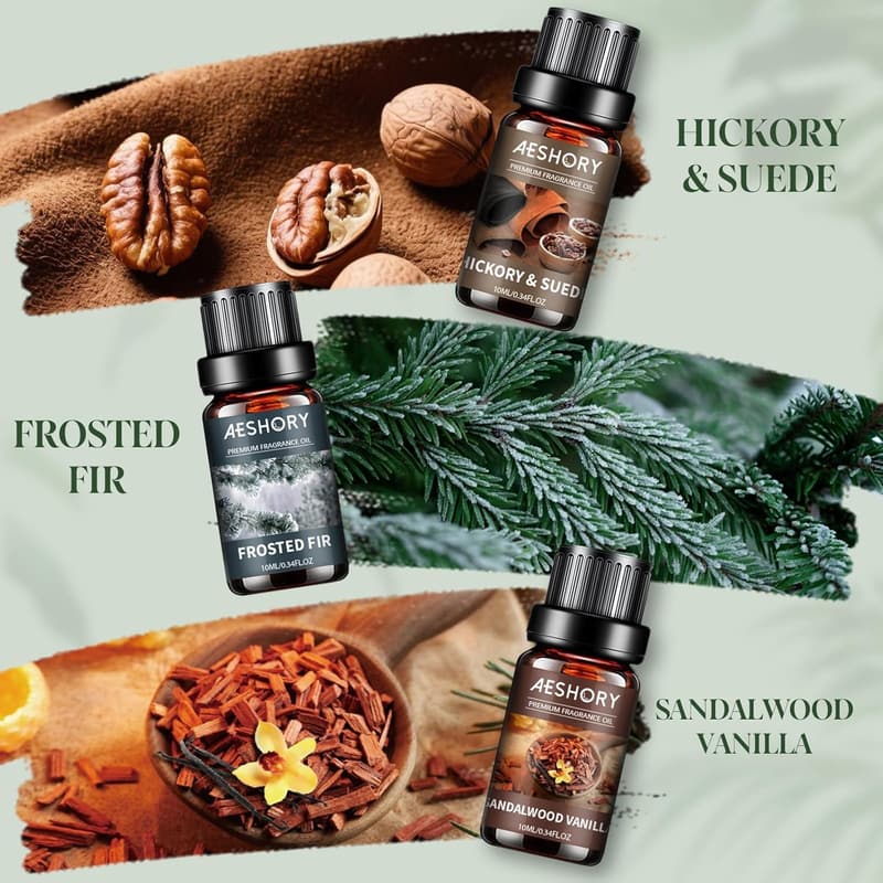 Wald Aromatherapie ätherische Öle Set für Diffuser 6 x 10ml