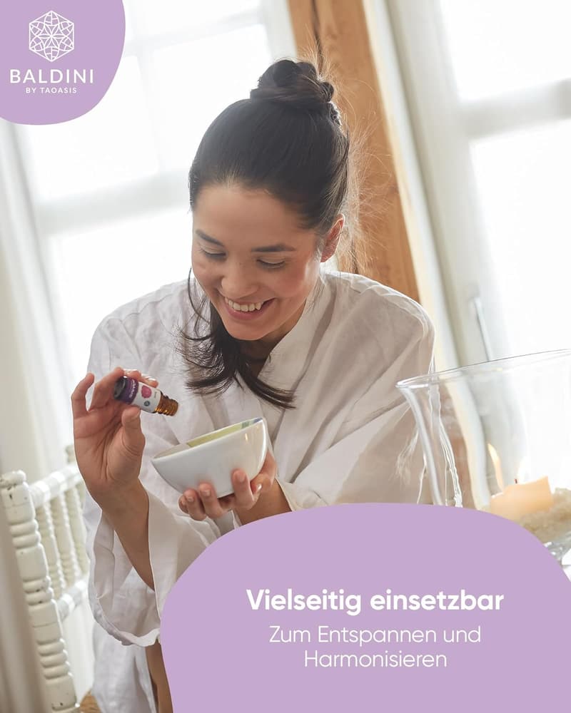Baldini Bio Lavendel Öl 10ml - 100% rein, vegan für Speisen & Aroma Diffuser