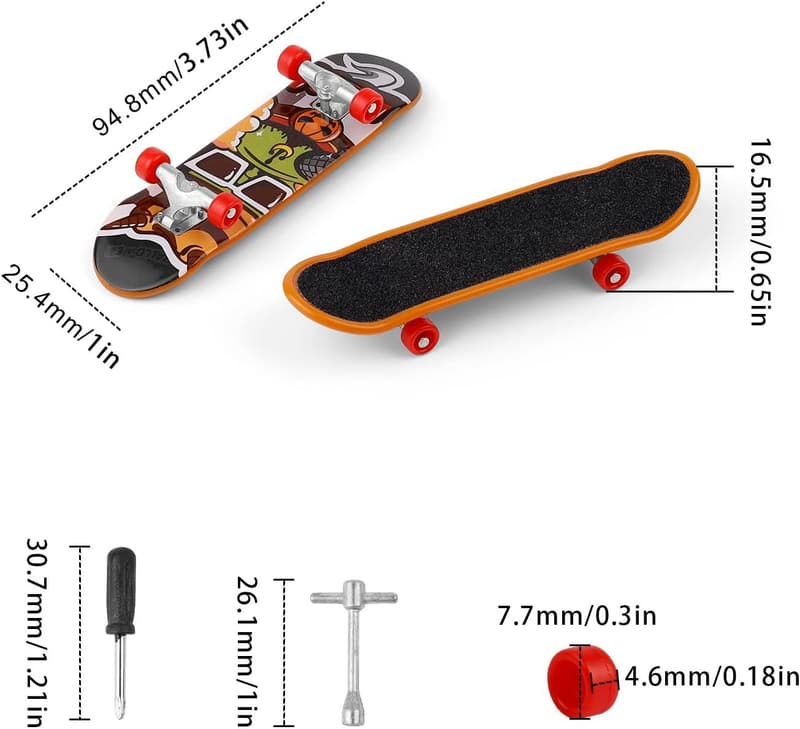 Mini-Skateboard Fingerboard, kreatives Geschenk für Planchisten