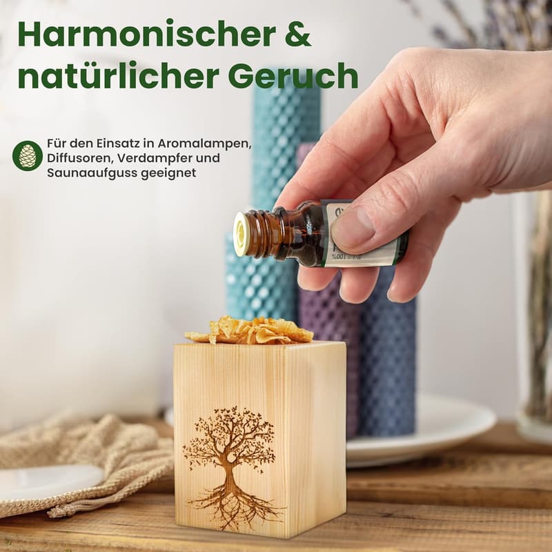 Reines ätherisches Zirbenöl 10ml aus 100% Pinus Cembra