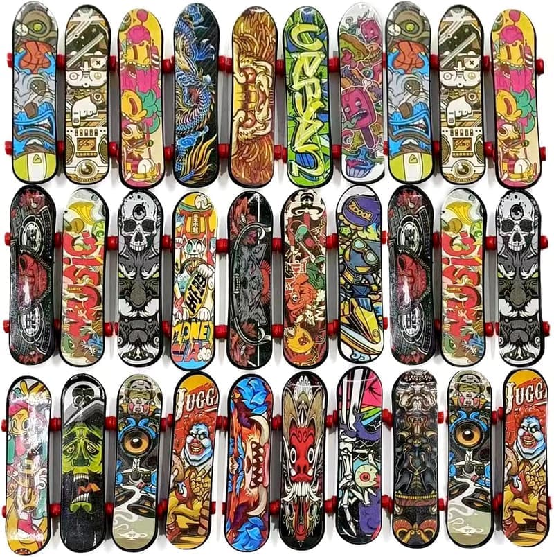 Fingerskateboard-Set mit 30 Mini-Fingerboards für Kindergeburtstage