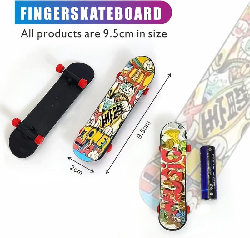 Fingerskateboard-Set mit 30 Mini-Fingerboards für Kindergeburtstage