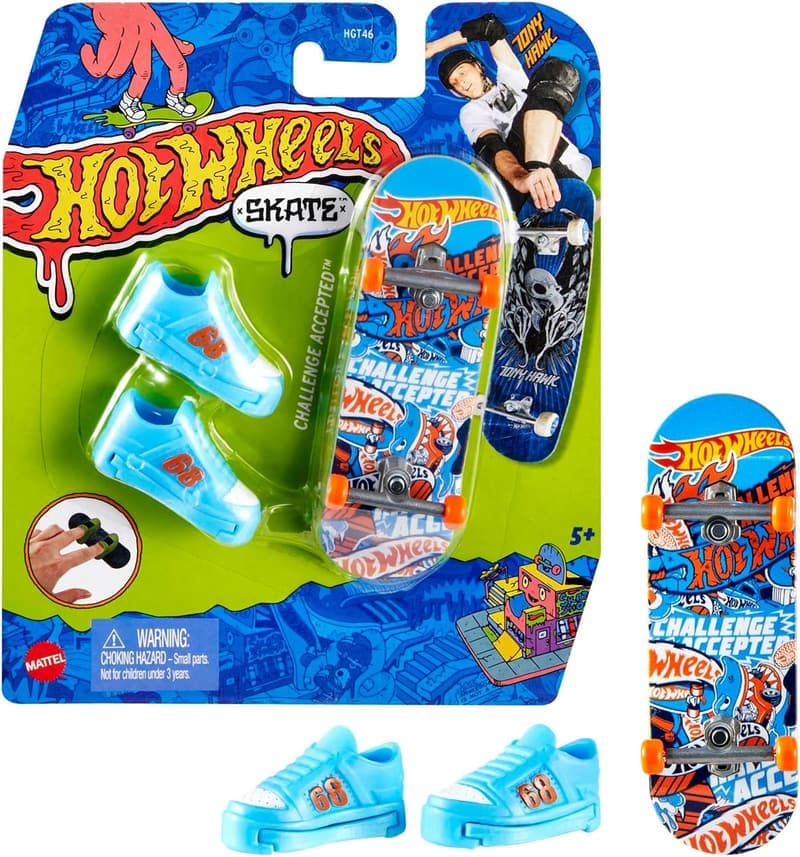 Hot Wheels Fingerboard Spielset mit Tony Hawk Design, ab 5 Έτη