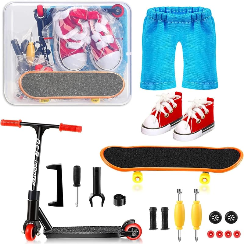 Mini Fingerboard Set mit Skatepark – 16-teiliges Spielzeug für Kinder