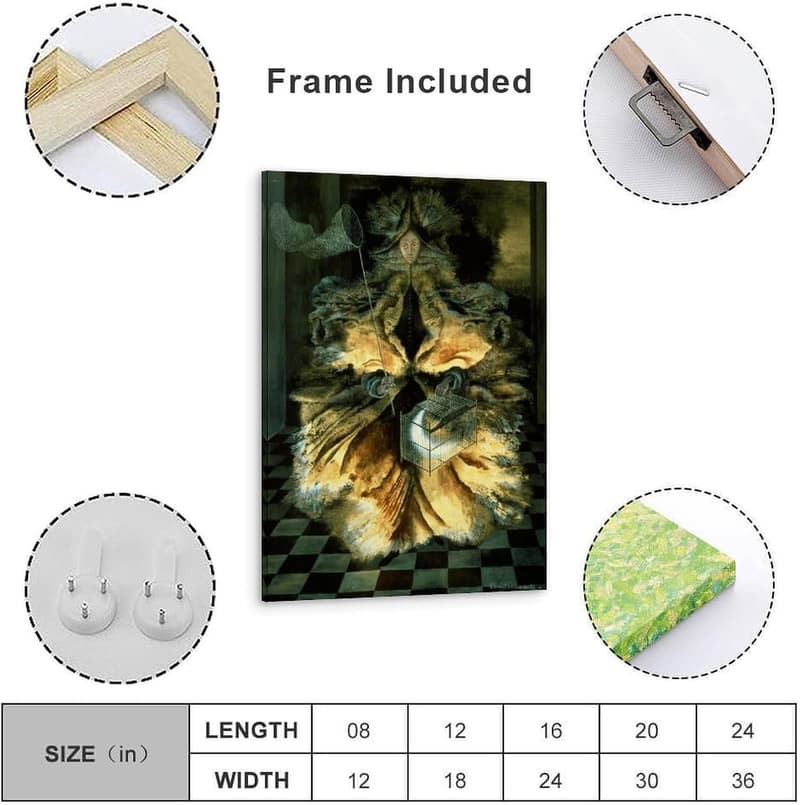 Remedios Varo Kunstdruck „Cazadora De Astros“ 40 x 60 cm für Familienzimmer