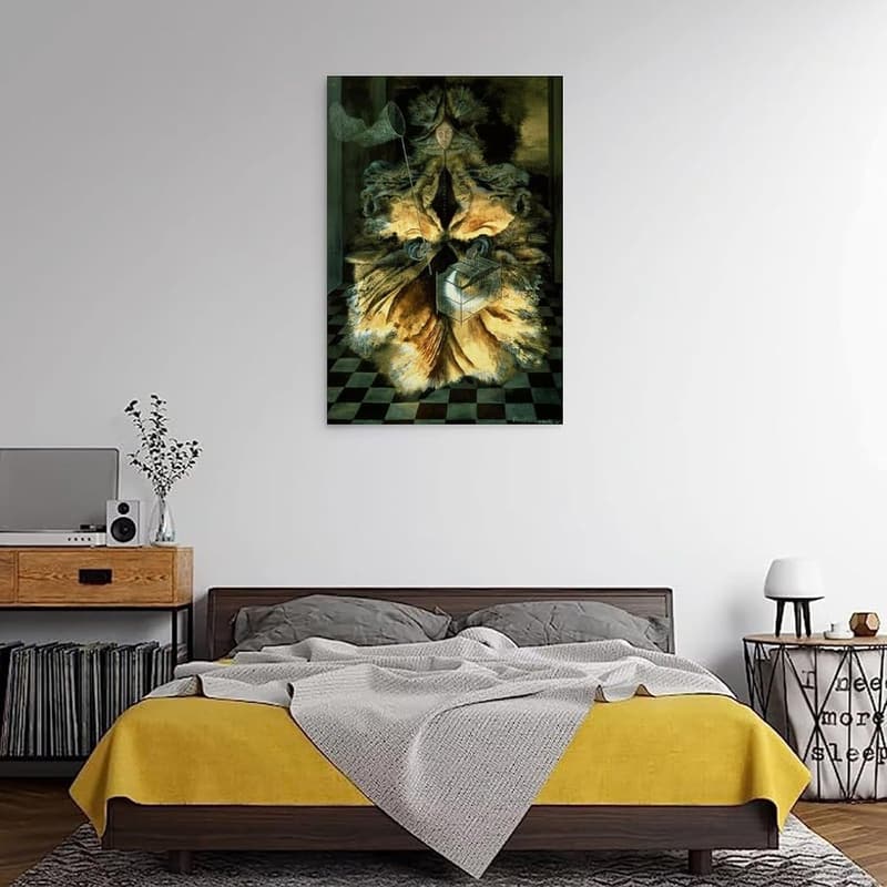 Remedios Varo Kunstdruck „Cazadora De Astros“ 40 x 60 cm für Familienzimmer