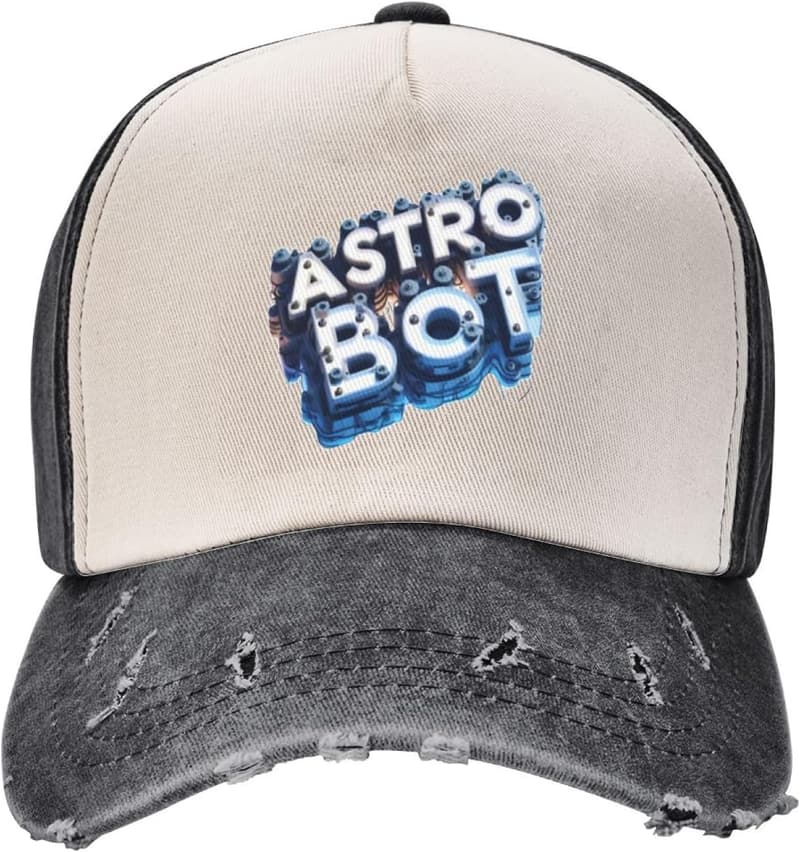Unisex Snapback Baseballkappe aus Distressed Denim für Outdoor-Aktivitäten