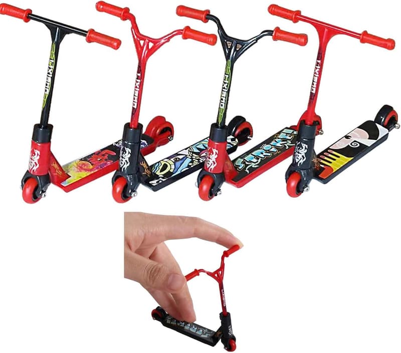 Mini Finger Skateboard Set für Kinder – 4-teiliges Scooter Toy Set