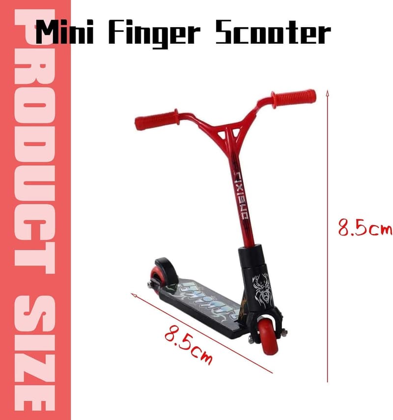 Mini Finger Skateboard Set für Kinder – 4-teiliges Scooter Toy Set