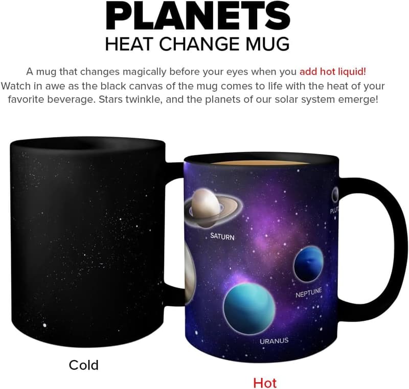 Kaffeetasse Astronaut mit Farbwechsel - 330 ml Geschenk für Astronomie-Fans