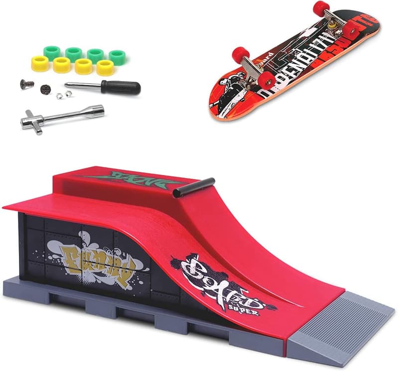 Finger Skateboard Rampe Set - Mini Skate Park Kit für Kinder