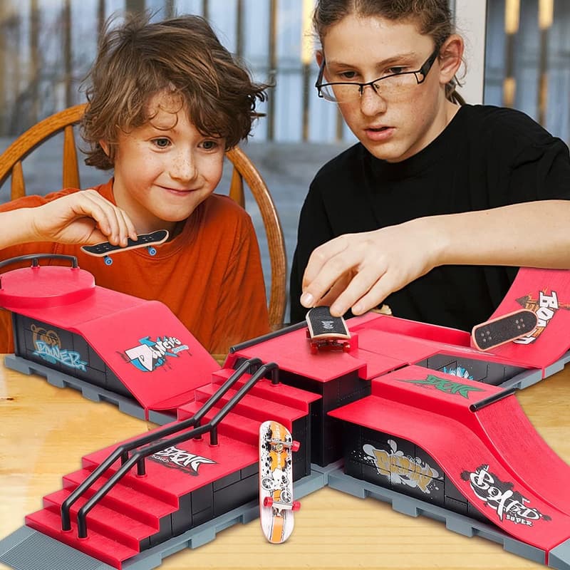Finger Skateboard Rampe Set - Mini Skate Park Kit für Kinder