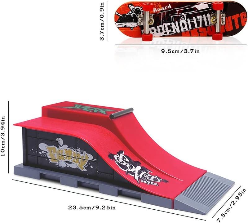 Finger Skateboard Rampe Set - Mini Skate Park Kit für Kinder