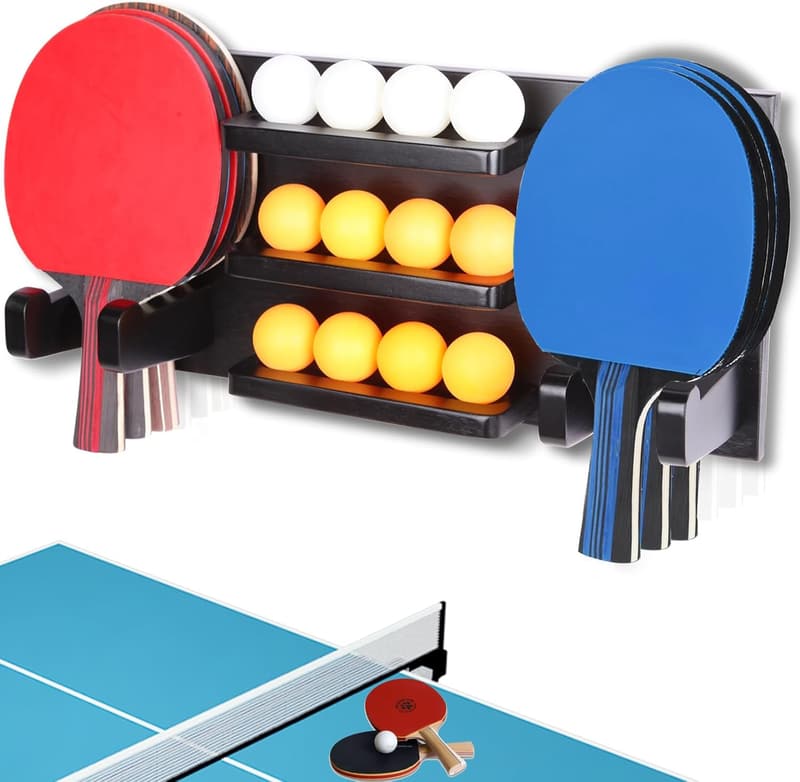 Tischtennis-Paddel Halterung – Organizer für Spielzimmer und Büro
