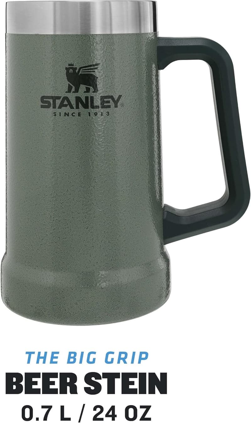 Stanley Thermobecher 709 ml – Vintage Bierkrug, hält 7 Stunden kalt