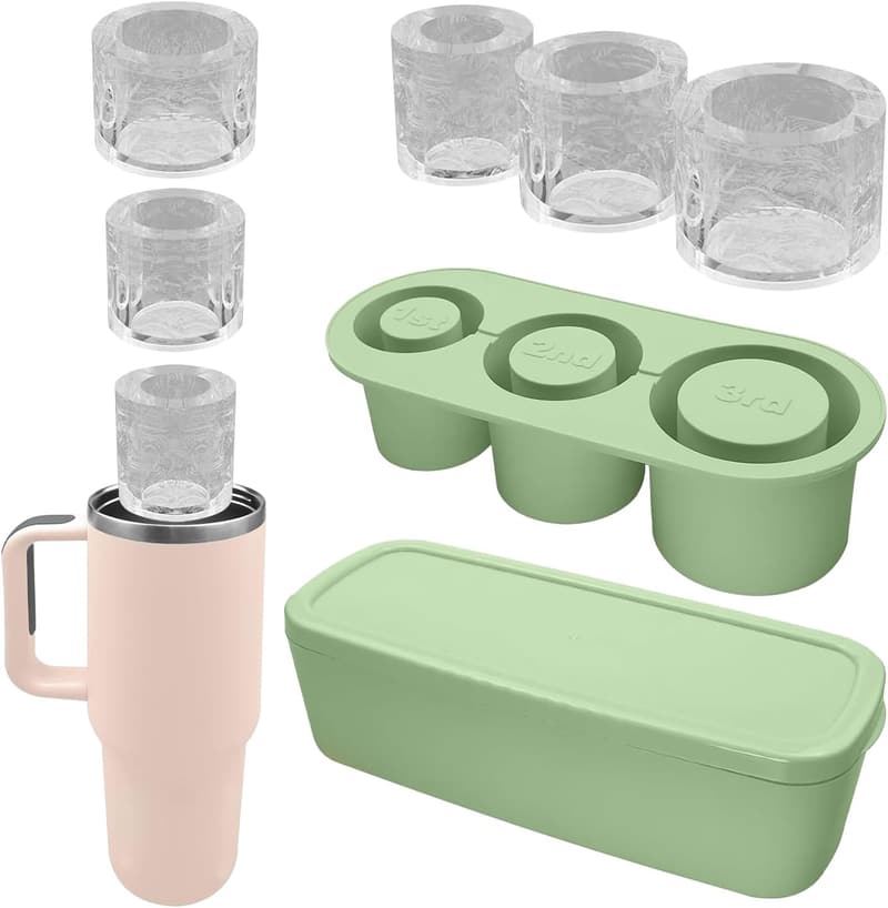 Silikon-Eiswürfelform für Stanley-Becher - 40oz wiederverwendbar, türkis