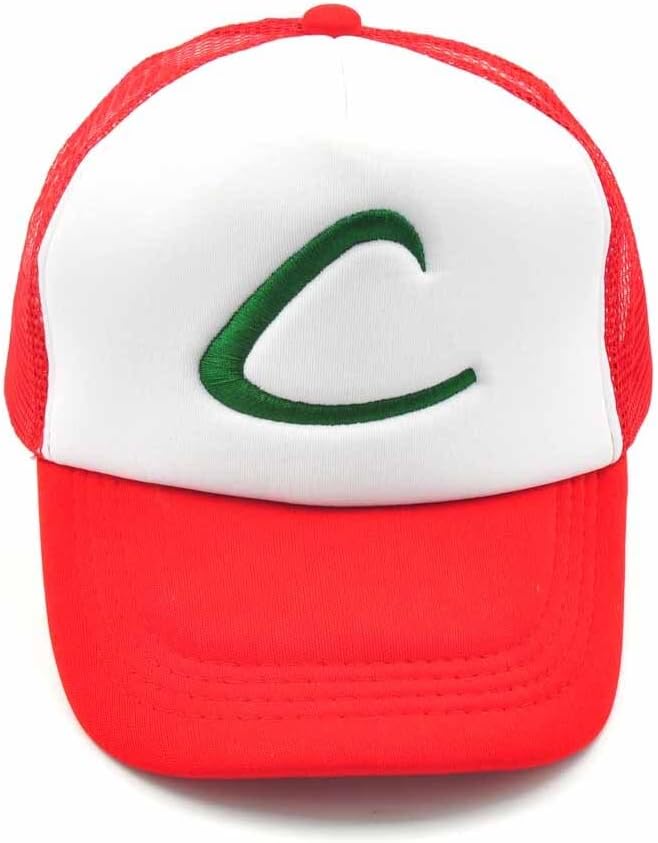 Ash Ketchum Basecap für Cosplay Kostüm der 1. Generation