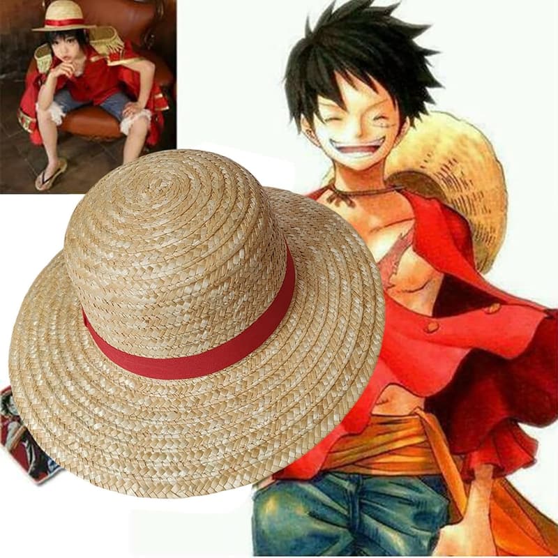 Anime Stroh-Hut für Cosplay – Wiederverwendbar für Fans