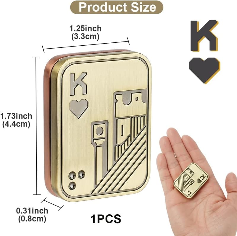 Magnetischer Metall-Fidget Slider für Stressabbau und Haptik