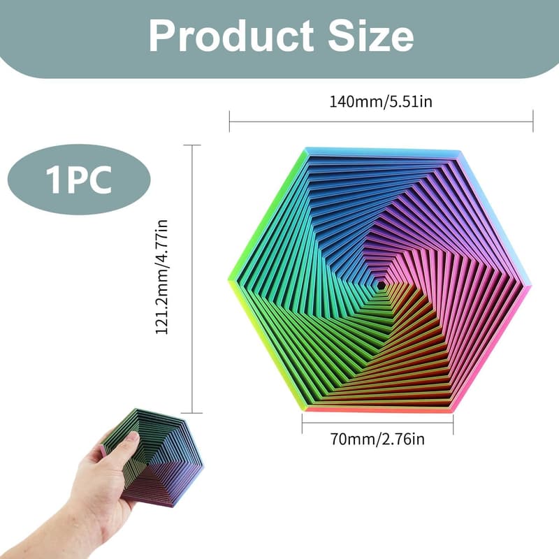 Fidget Spielzeug Hexagon 13cm – Sensorisches Stressabbau-Design 2025