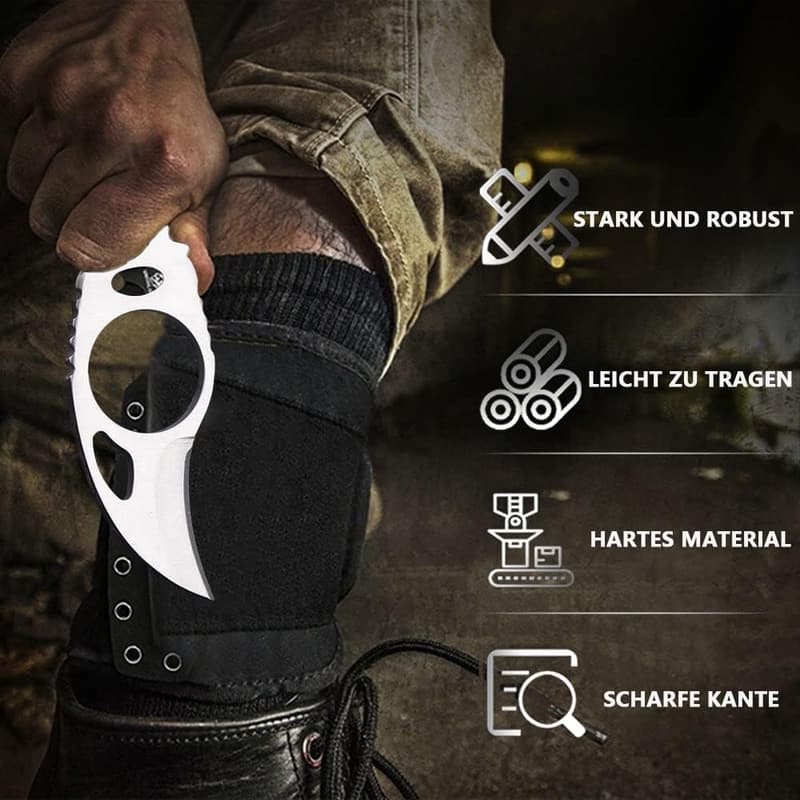 ProLeo Outdoor Klauenmesser Set – 4 scharfe Edelstahlmesser für Survival
