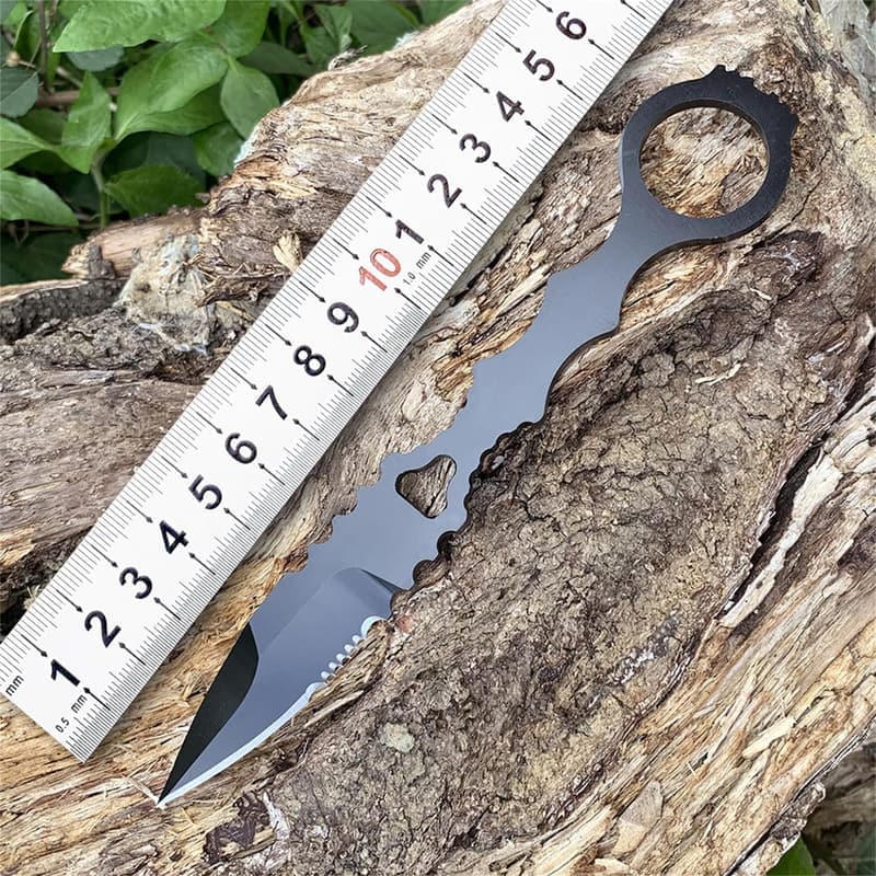 Amacigana EDC Taschenmesser 17 cm mit Kydex Scheide für Outdoor Aktivitäten