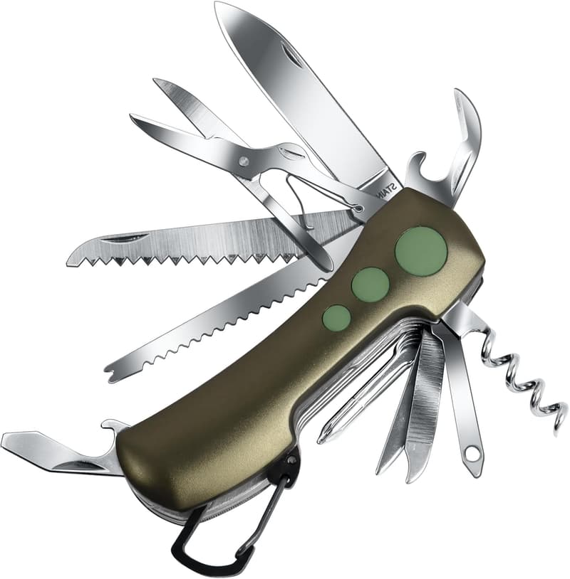 Multitool Taschenmesser mit 15 Funktionen – Vatertagsgeschenk für Männer
